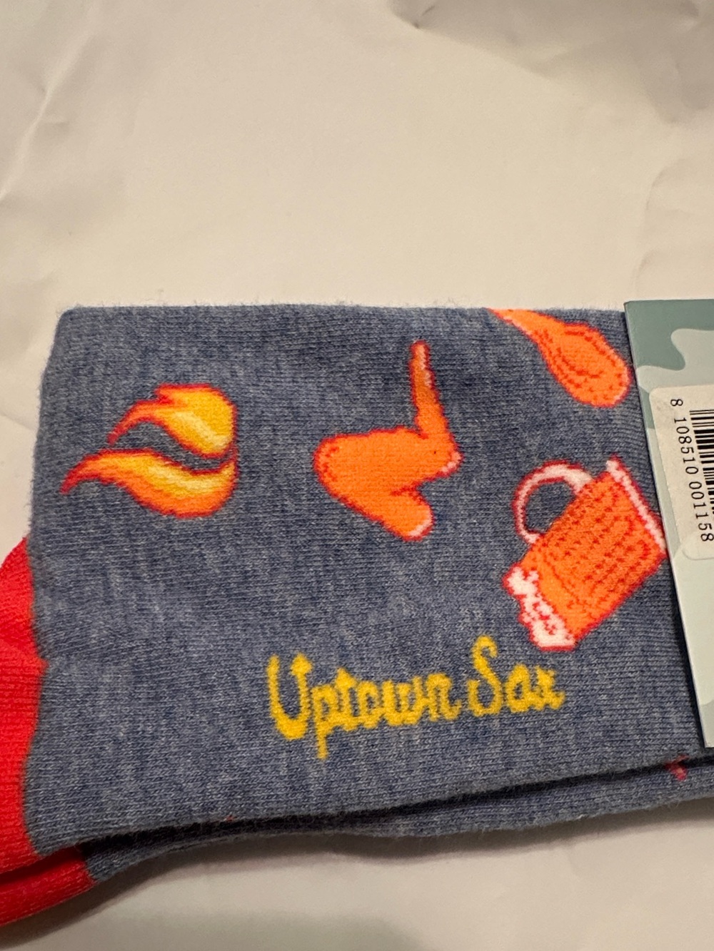 🔥🍗 Uptown Sox “Wing Man” Unisex Novelty Socks – New With Tags 🍗🔥 - Picture 4 of 5